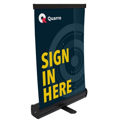 18" Economy Tabletop Retractor Kit (No-Curl Opaque Fabric)